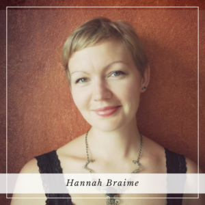 Head + shoulders shot of Hannah Braime