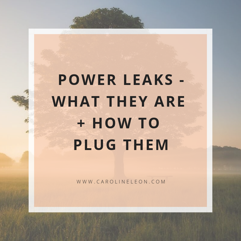 Power Leaks – What They Are + How To Plug Them